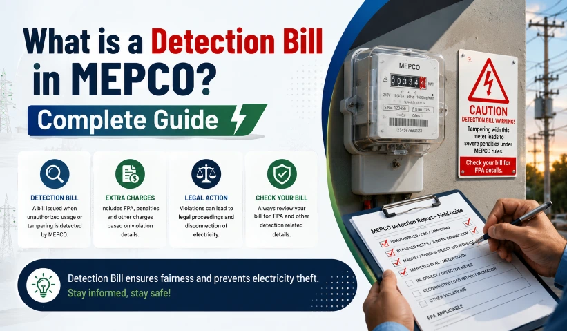 What is a Detection Bill in MEPCO and How to resolve it